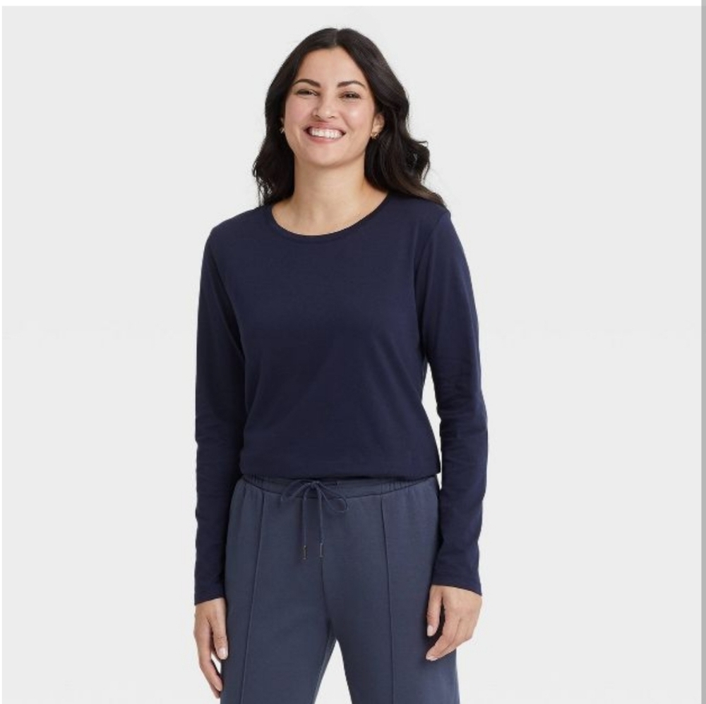 Long sleeve shirt, size small, navy blue